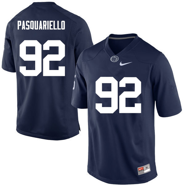 Men Penn State Nittany Lions #92 Daniel Pasquariello College Football Jerseys-Navy